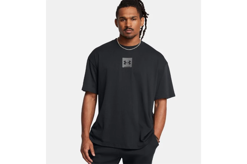 Under Armour Heavyweight SM Ανδρικό Κοντομάνικο T-Shirt Μαύρο