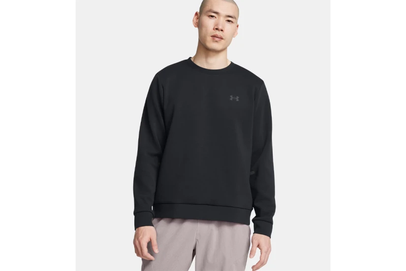 Under Armour Unstoppable Fleece Ανδρική Μακρυμάνικη Μπλούζα Μαύρη