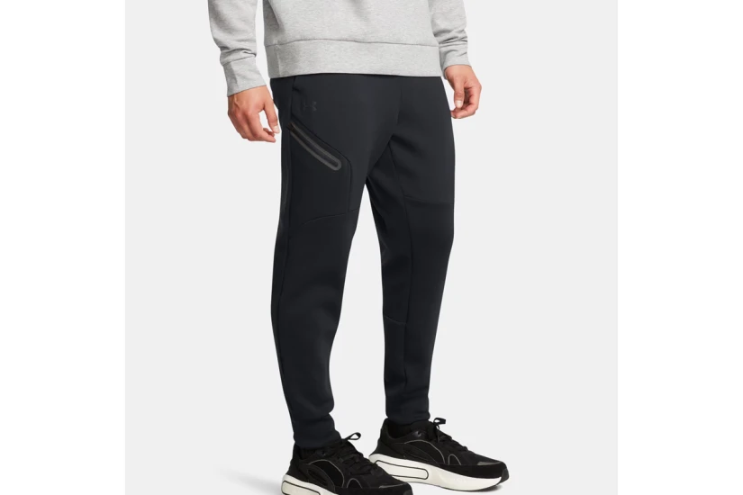 Under Armour Unstoppable Fleece Ανδρικό Παντελόνι Φόρμας Μαύρο
