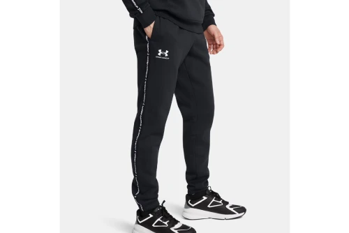 Under Armour Icon Fleece Taping Παντελόνι Φόρμας Ανδρικό (1389358 001)