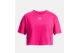 Under Armour Rival Γυναικεία Κοντομάνικη Μπλούζα Φούξια