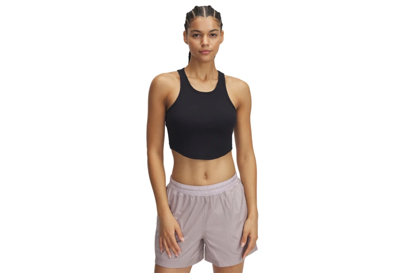 Under Armour Rival Γυναικείο Αμάνικο T-Shirt Μαύρο
