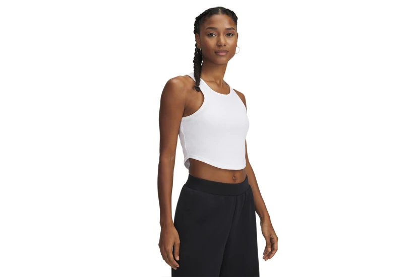 Under Armour Rival Γυναικείο Αμάνικο T-Shirt Λευκό