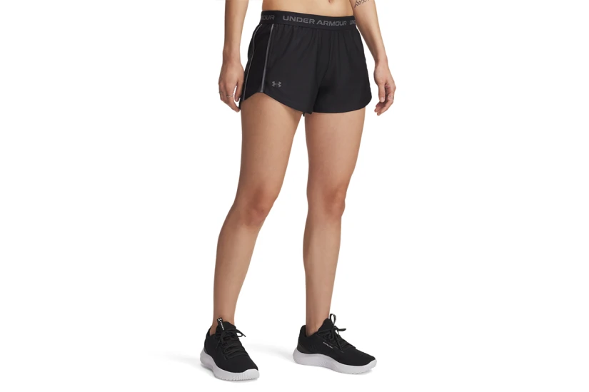 Under Armour Tech Play Up Γυναικείο Αθλητικό Σορτς Μαύρο
