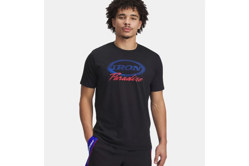 Under Armour Project Rock Iron Ανδρικό Κοντομάνικο T-Shirt Μαύρο