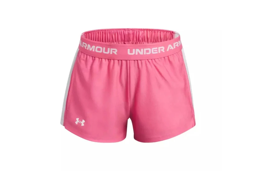 Under Armour Tech Play Up Παιδικό Αθλητικό Σορτς Ροζ, Λευκό