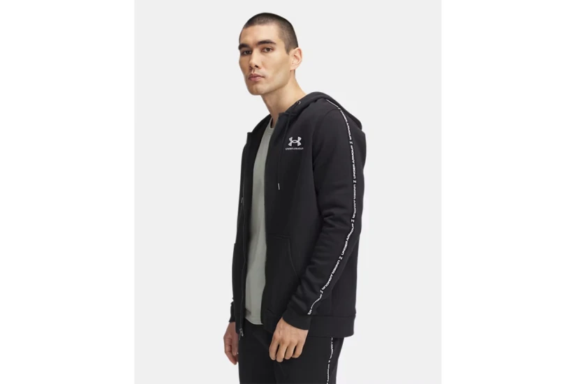 Under Armour Icon Fleece Taping Ανδρική Βαμβακερή Ζακέτα με Κουκούλα