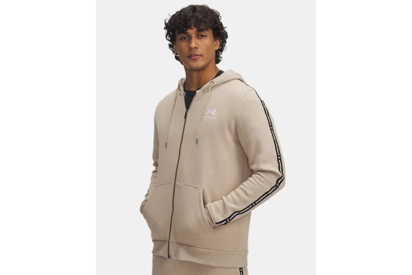 Under Armour Icon Fleece Taping Ανδρική Βαμβακερή Ζακέτα με Κουκούλα