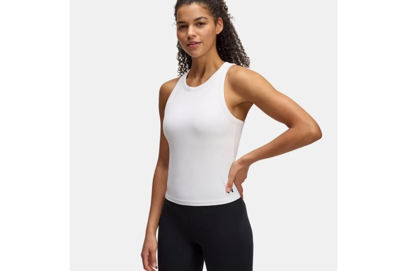 Under Armour Motion Γυναικεία Αμάνικη Μπλούζα Λευκή