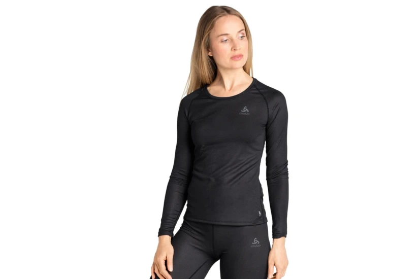 Odlo The Active F-Dry Light Γυναικεία Ισοθερμική Μακρυμάνικη Μπλούζα Μαύρη