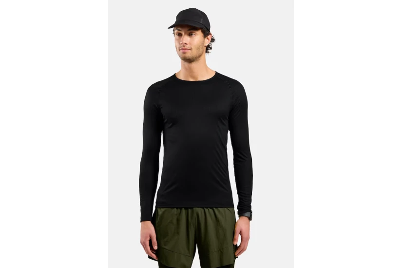 Odlo Active Light Base Layer Ανδρική Ισοθερμική Μακρυμάνικη Μπλούζα Μαύρη
