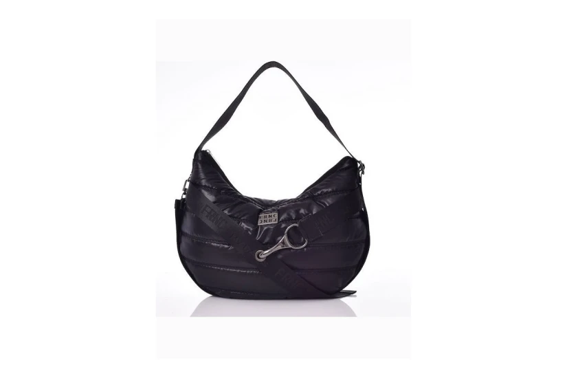 Frnc Small Moon Bag Water-Repellent Satin Τσάντα Ώμου-Χειρός (1462 BLK)
