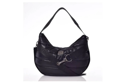 Frnc Soho Moon Bag Water-Repellent Satin Τσάντα Ώμου-Χειρός (1463 BLK)