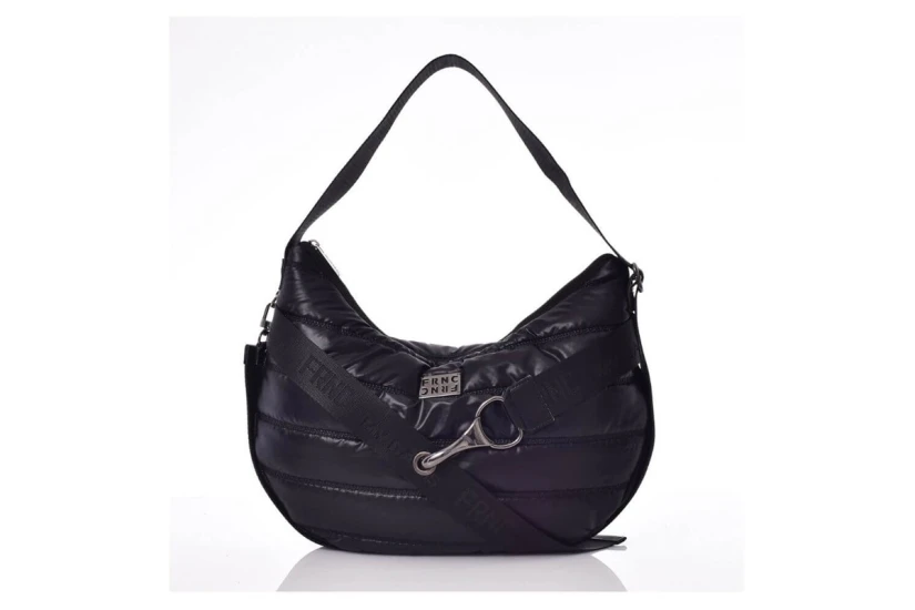 Frnc Soho Moon Bag Water-Repellent Satin Τσάντα Ώμου-Χειρός (1463 BLK)