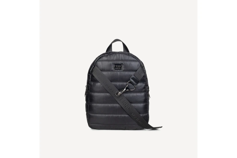 Frnc Large Soho Water-Repellent Satin Backpack (1468 BLK)