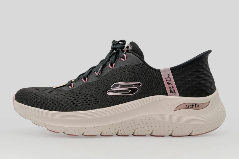 Skechers Arch Fit 2.0 Easy Chic Sneakers Μαύρα, Εκρού