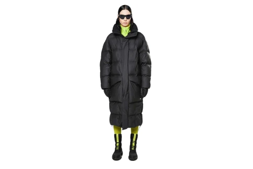 Rains Block Puffer Coat Μπουφάν Puffer (15020 BLACK)