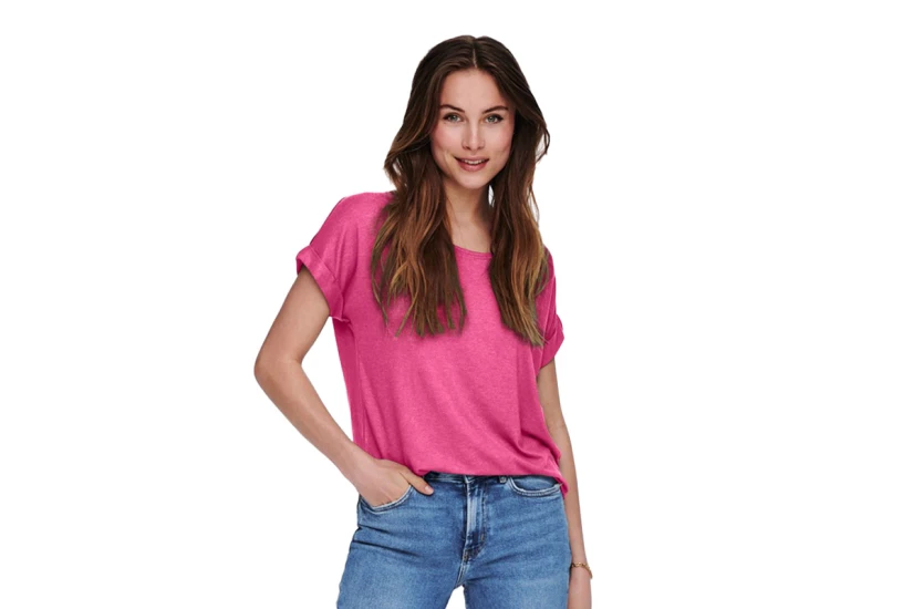 Only Onlmoster Γυναικείο Κοντομάνικο T-Shirt Φούξια