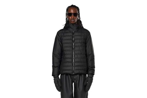 Rains Trekker Hooded Jacket Μπουφάν Puffer (15110 BLACK)