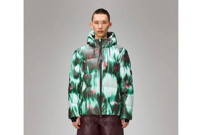 Rains Alta Unisex Puffer Μπουφάν με Κουκούλα Πολύχρωμο