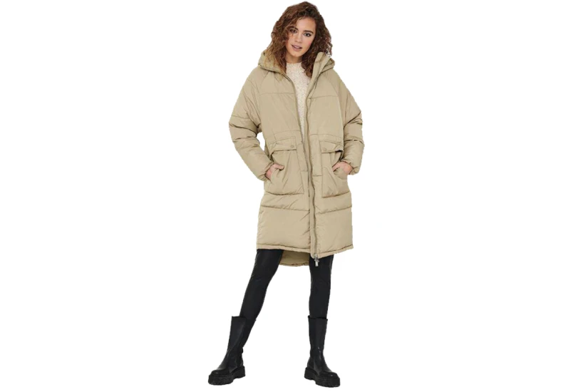 Only Gabi Oversized Long Coat Otw Noos Μπουφάν Puffer (15160167 CROCKERY)