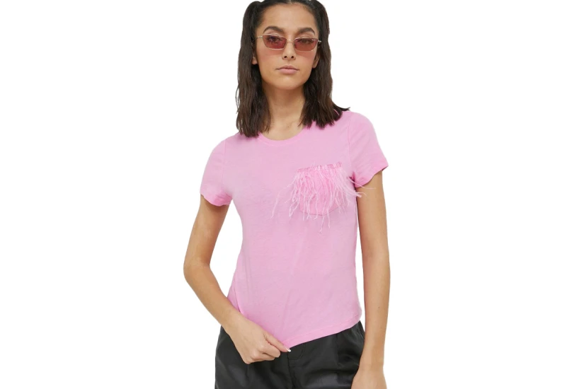 Only Feather S-S Top Jrs T-Shirt Γυναικείο (15198984 FUCHSIA PINK)