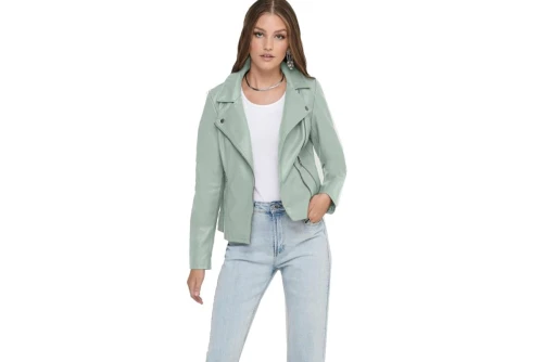 Only Onlmelisa Faux Leather Biker Cc Otw (15205625 HARBOR GRAY)