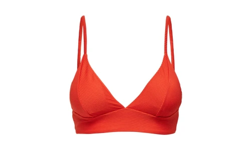 Only Onlbobby Life Rib Bikini Top  Μαγιό Bikini Top Γυναικείο (15223709 CHERRY TOMATO)