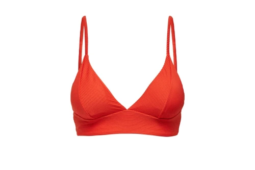 Only Onlbobby Life Rib Bikini Top  Μαγιό Bikini Top Γυναικείο (15223709 CHERRY TOMATO)