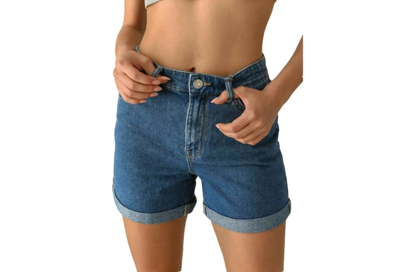Only Onlvega High Waist Γυναικείο Τζιν Σορτς