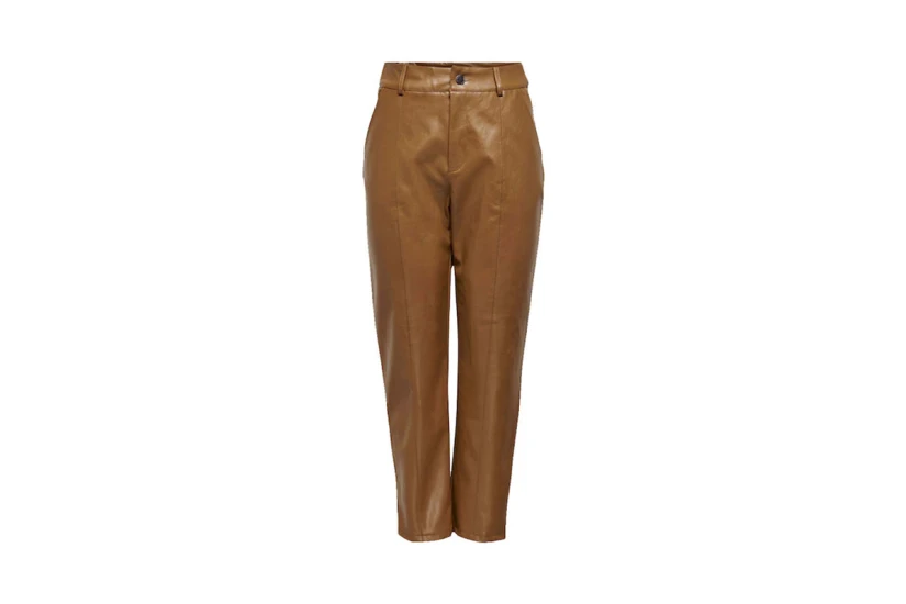 Only Onljacky Faux Leather Ancle Pant Otw Παντελόνι Casual (15235370 TOFFE)