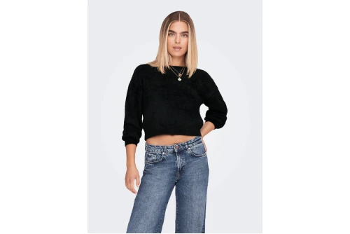 Only Onlpiumo Knitted Πουλόβερ Γυναικείο (15235973 BLACK)