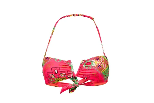 Only Onlelina Wire Bandeu Bikini Top Μαγιό Τοπ (15251580 DIVA PINK)