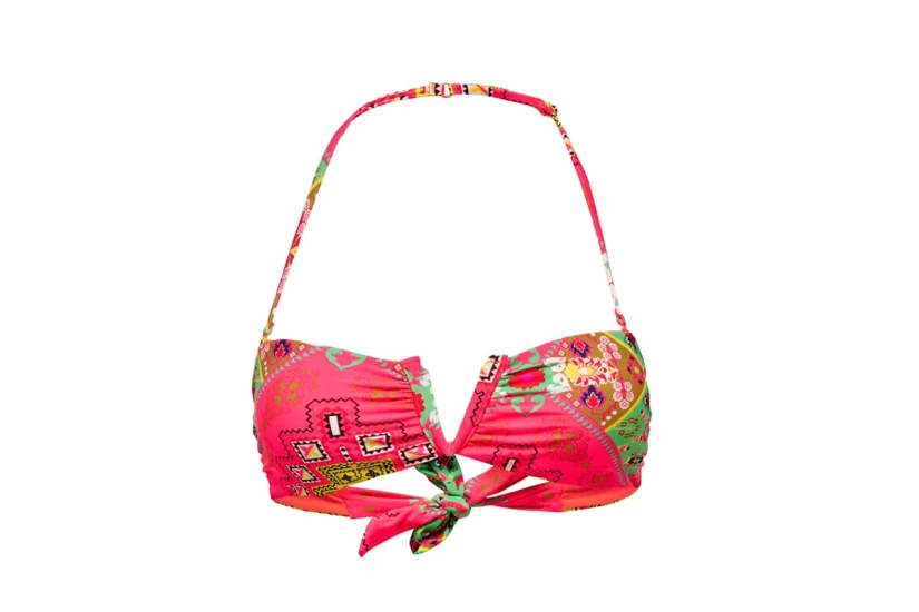 Only Onlelina Wire Bandeu Bikini Top Μαγιό Τοπ (15251580 DIVA PINK)