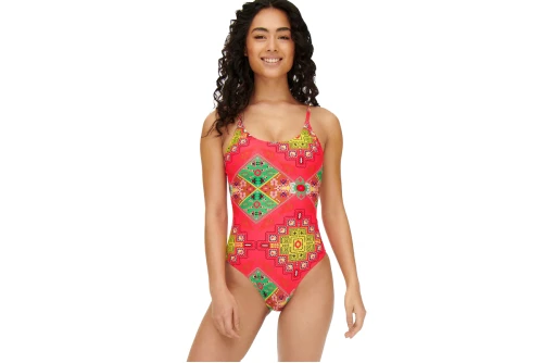 Only Onlelina Swimsuit Μαγιό Ολόσωμο Γυναικείο (15252100 DIVA PINK PATCHED)