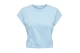 Only May Γυναικεία Κοντομάνικη Crop Top Μπλούζα Σιέλ