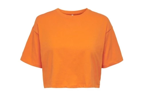 Only Onlmay S-S Boxy Cropped Top Box Jrs Crop Top Κοντομάνικο Γυν (15252473 ORANGE PEEL)