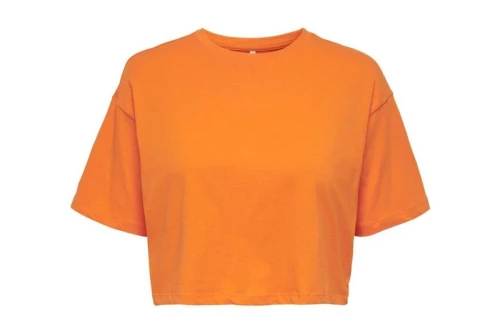 Only Onlmay S-S Boxy Cropped Top Box Jrs Crop Top Κοντομάνικο Γυν (15252473 ORANGE PEEL)