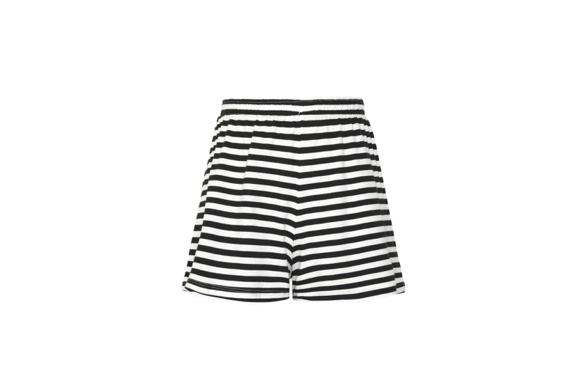 Only Onlmay High Waist Stripe Shorts Jrs Σορτς (15252605 BLACK)