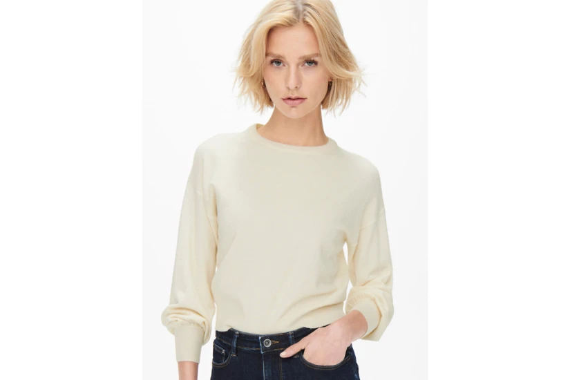 Only Onllely L-S Πουλόβερ Γυναικείο (15253248 WHITECAP GRAY)