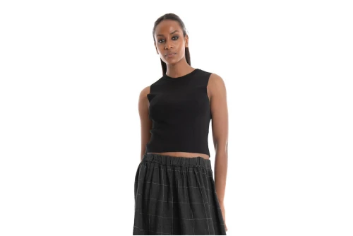 Only Onlmajli S-L Top Knt Noos Μπλούζα Αμάνικη Γυναικεία (15255533 BLACK)