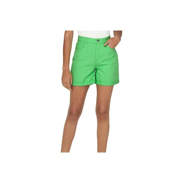 Only Onlvega-Darsy Hw Mom Shorts Col Pnt Σορτς Τζιν Γυναικείο (15255951 SUMMER GREEN)