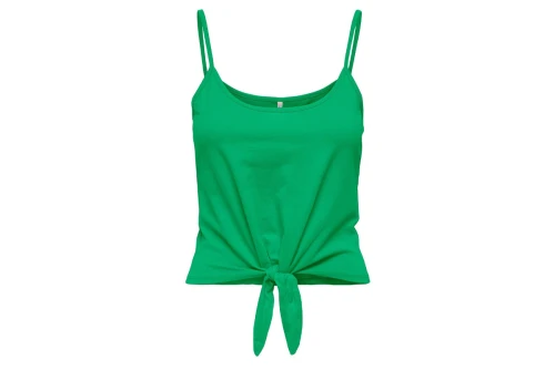 Only Onlmay S-L Short Knot Top Box Jrs Μπλούζα Αμάνικη Γυναικεία (15257464 KELLY GREEN)