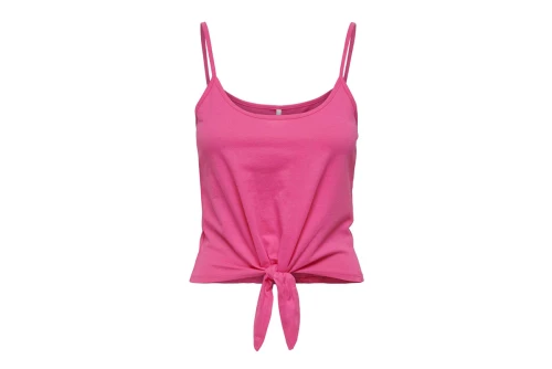 Only Onlmay S-L Short Knot Top Box Jrs Μπλούζα Αμάνικη Γυναικεία (15257464 SHOCKING PINK)