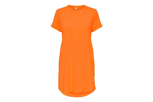 Only Onlmay S-S Dress Box Jrs Φόρεμα Mini Γυναικείο (15257474 ORANGE PEEL)