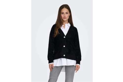 Only Onlella Knitted Ζακέτα Πλεκτή Γυναικεία (15259564 BLACK)