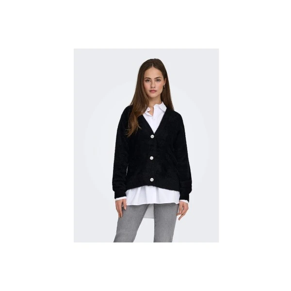 Only Onlella Knitted Ζακέτα Πλεκτή Γυναικεία (15259564 BLACK)