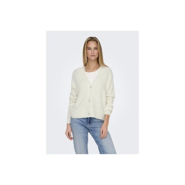 Only Onlella Knitted Ζακέτα Πλεκτή Γυναικεία (15259564 CLOUD DANCER)