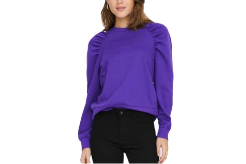 Only Onlevery L-S Rushed Sweatshirt Pnt Μπλούζα Με Λαιμόκοψη (15267722 DEEP BLUE)