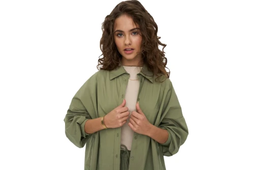 Only Onltim Ls Loose Shirt Πουκάμισο Μακρυμάνικο Γυναικείο (15271026 ALOE)